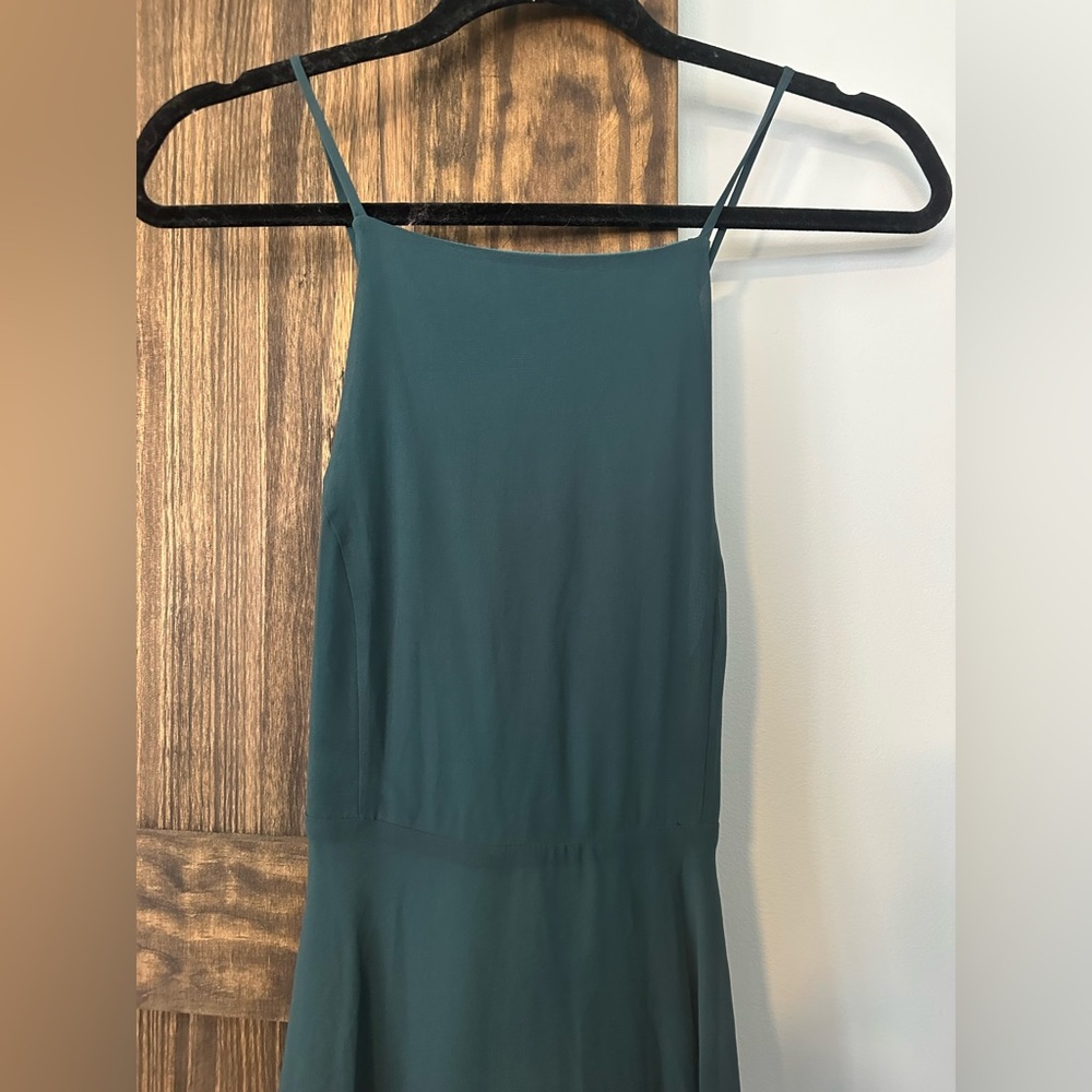 Lulus long teal dress